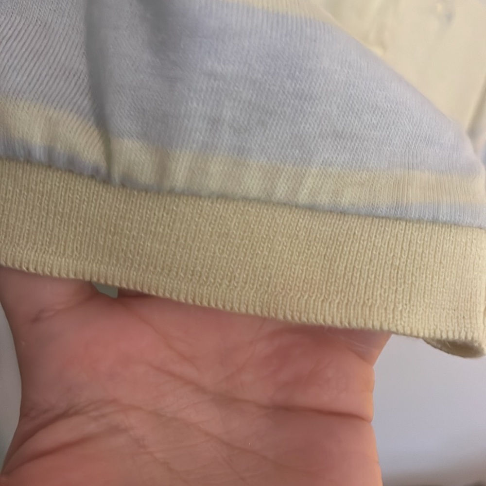 Vintage 80s Lacoste Club Womens Striped Polo Shirt - Picture 6 of 11